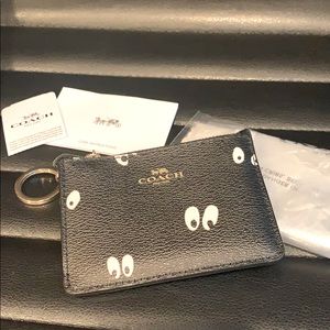 COACH X DISNEY Eyes ID Keychain Wallet